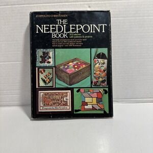 1976 THE NEEDLEPOINT BOOK JO IPPOLITO CHRISTENSEN PATTERNS PROJECTS HCDJ‎ B1034
